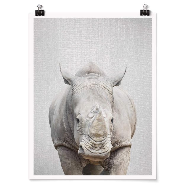 Poster riproduzione - Rinoceronte Nora