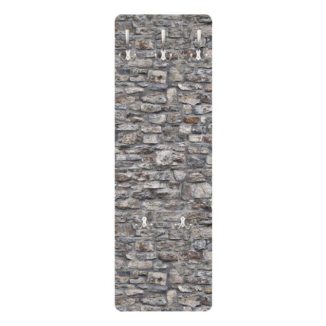 Appendiabiti effetto pietra - Antico muro pietra naturale