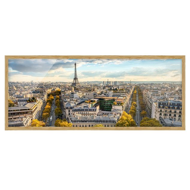 Poster con cornice - Bella giornata a Parigi