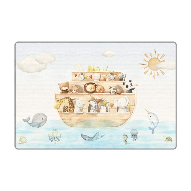 Tappeti  - Teneri cuccioli di animali sull'arca