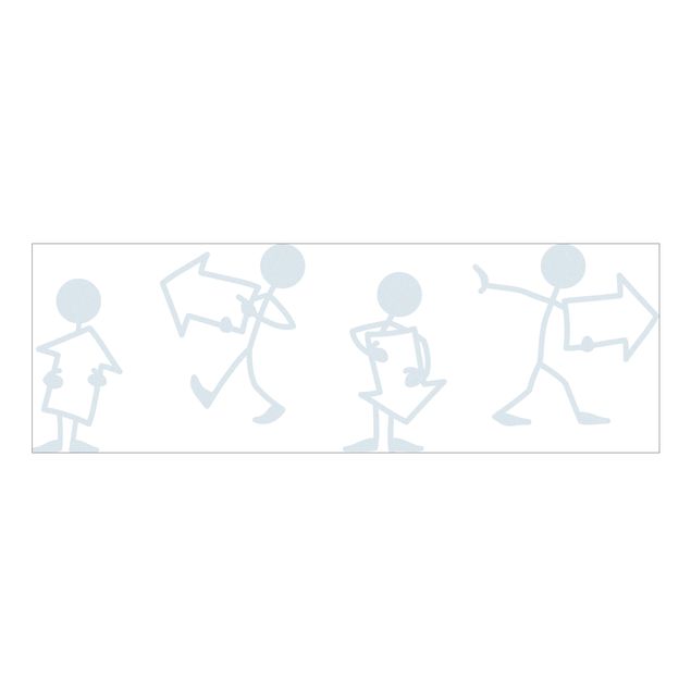 Adesivo per finestre - no.RS104 Stick Figures Direction Sign