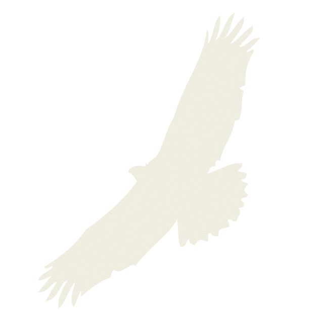 Pellicola per vetri bianca No.UL524 uccello rapace