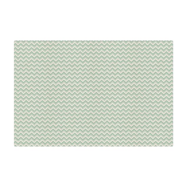Tappetino di sughero - No.YK39 Trama zigzag verde - Formato orizzontale 3:2