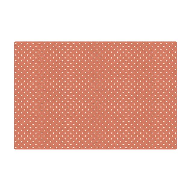 Tappetino di sughero - No.YK57 Punti bianchi su rosa - Formato orizzontale 3:2