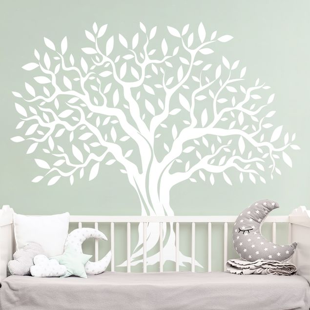 Adesivo murale - Olive albero con foglie