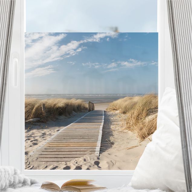 pellicola adesiva colorata per vetri Spiaggia del mar Baltico