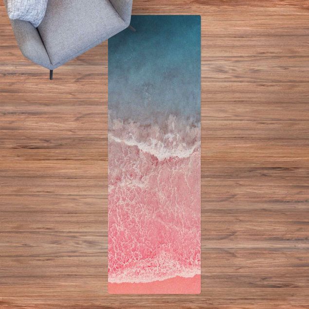Tappeti moderni soggiorno Oceano in rosa