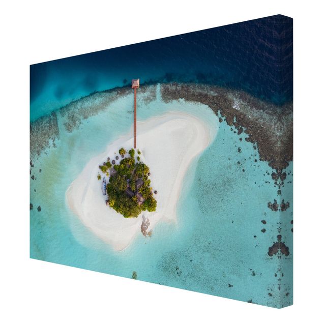 Stampa su tela - Oceano paradisiaco alle Maldive