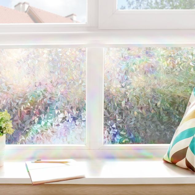 Pellicola per vetri arcobaleno Pellicola adesiva per finestre effetto arcobaleno 3D con adesione statica