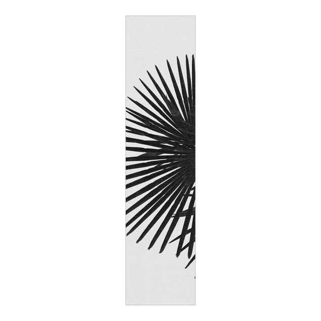 Set tende a pannello Foglie di palma in bianco e nero