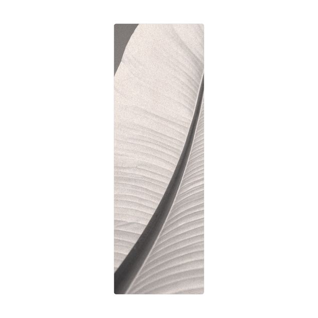 Tappetino di sughero - Dettaglio paradisiaco in bianco e nero - Formato verticale 1:2