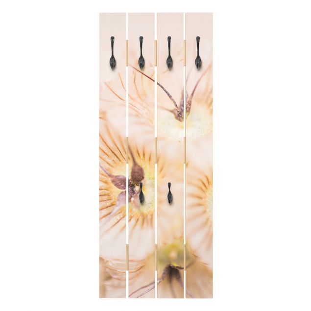 Appendiabiti in legno - Mazzo di fiori in colori pastello
