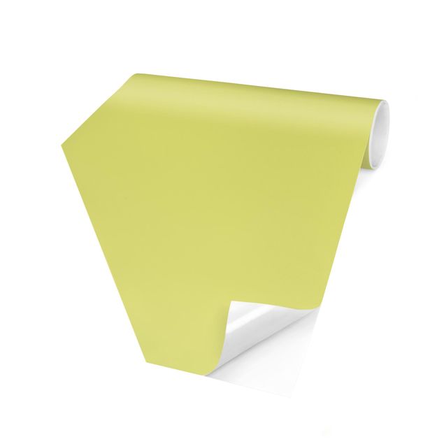 Carta da parati esagonale adesiva con disegni - Verde pastello