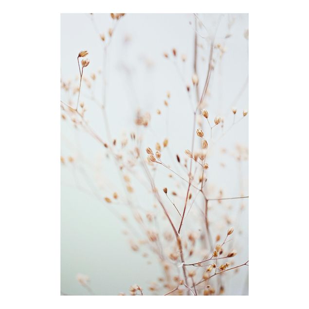Stampa su Forex - Gemme pastello su ramo di fiori selvatici - Formato verticale 2:3
