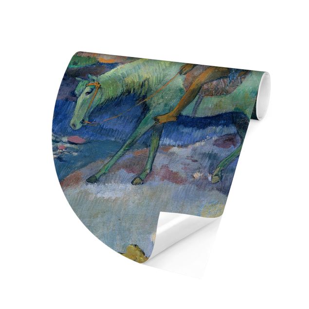 Carta da parati rotonda autoadesiva - Paul Gauguin - The Flight