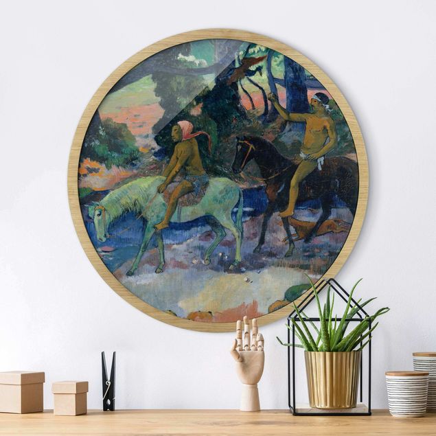 Quadri animali Paul Gauguin - La fuga, il guado