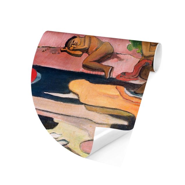 Carta da parati rotonda autoadesiva - Paul Gauguin - Dio Estag