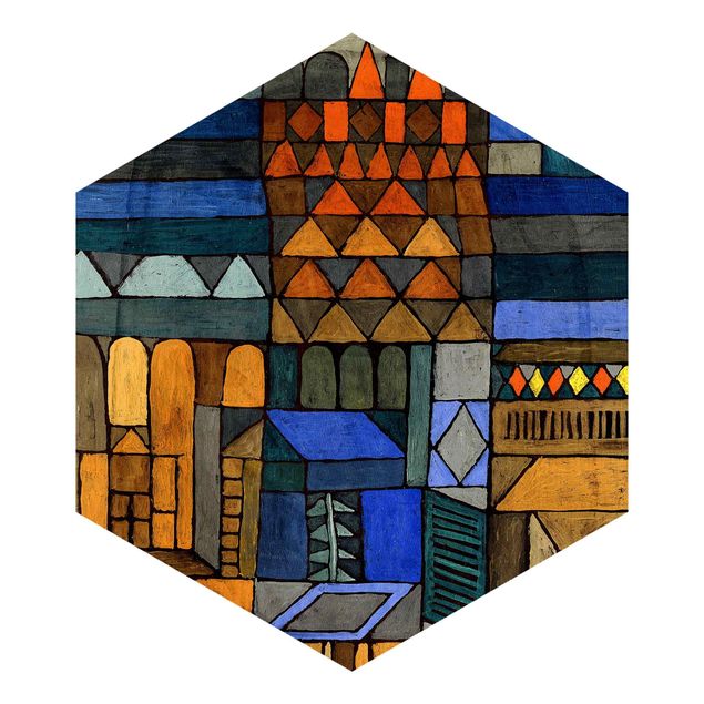 Carta da parati esagonale adesiva con disegni - Paul Klee - Inizia il fresco