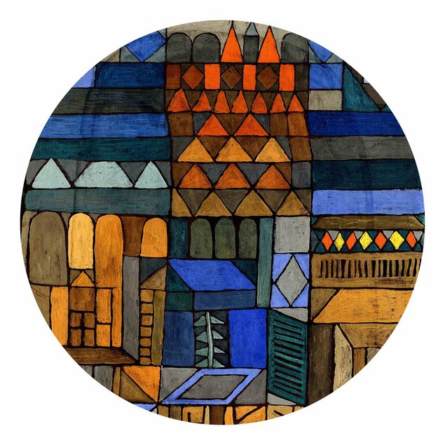 Carta da parati rotonda autoadesiva - Paul Klee - fresco incipiente