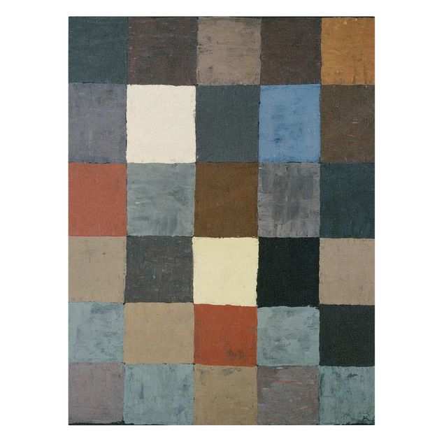 Quadri moderni per soggiorno Paul Klee - Carta dei colori (su grigio)