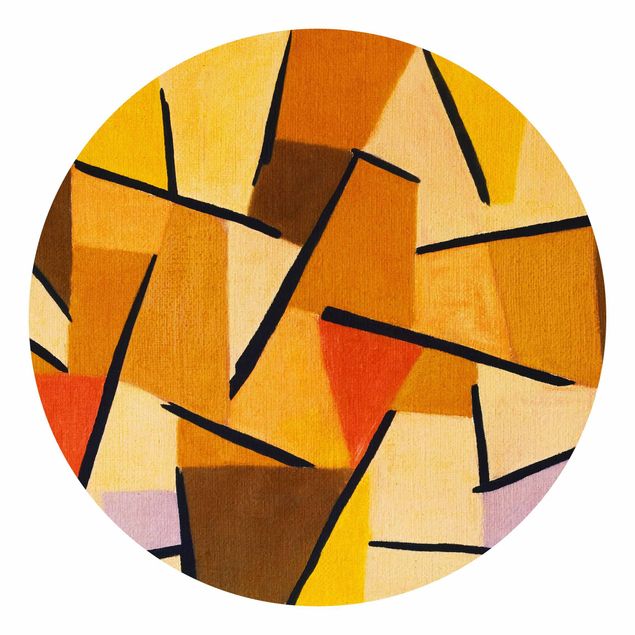 Carta da parati rotonda autoadesiva - Paul Klee - lotta armonizzato