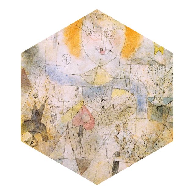 Carta da parati esagonale adesiva con disegni - Paul Klee - Irma Rossa