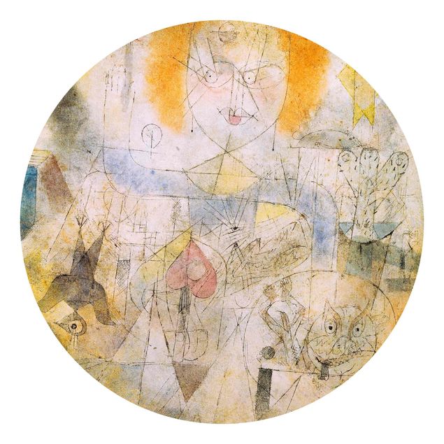 Carta da parati rotonda autoadesiva - Paul Klee - Irma Rossa