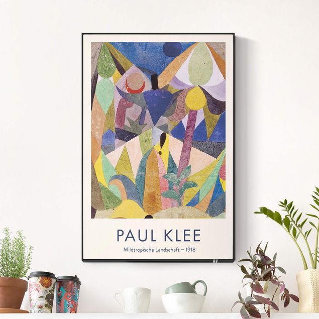 Abstrakte Malerei Paul Klee - Delicato paesaggio tropicale - Edizione museo