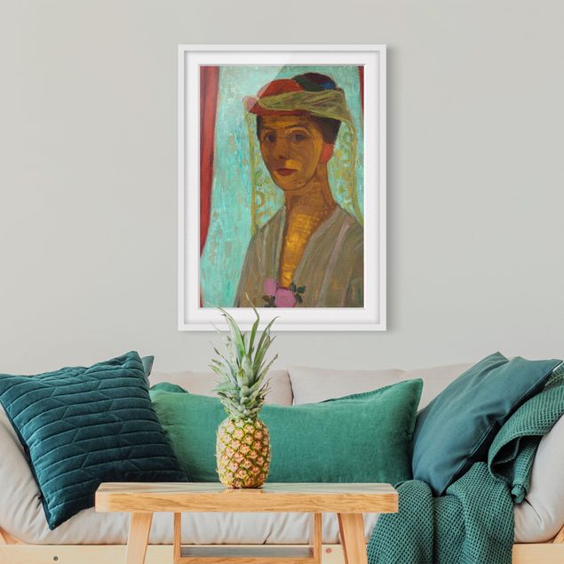 Paula Modersohn-Becker - Self-Portrait With A Hat And Veil - Verticale 4:3