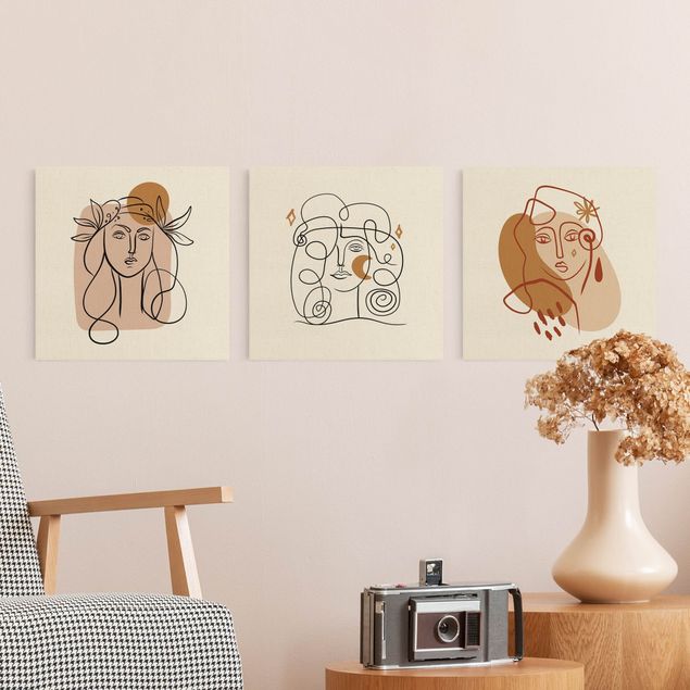 Quadri moderni per soggiorno Interpretazione di Picasso - Le Muse