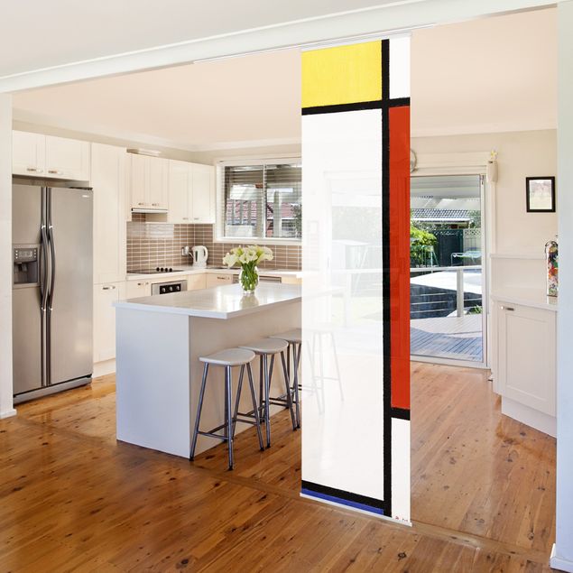 tende a pannello corte Piet Mondrian - Composizione I