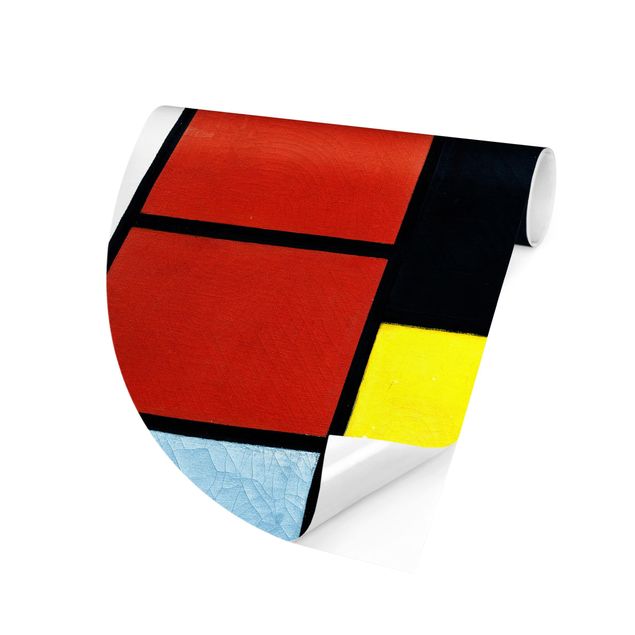 Carta da parati circolare Piet Mondrian - Tableau n. 1