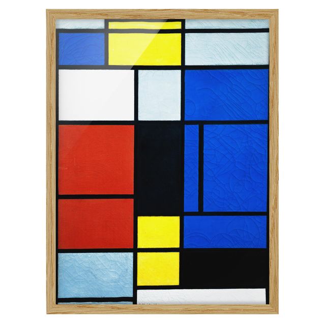 Poster con cornice - Piet Mondrian - Tableau No. 1 - Verticale 4:3