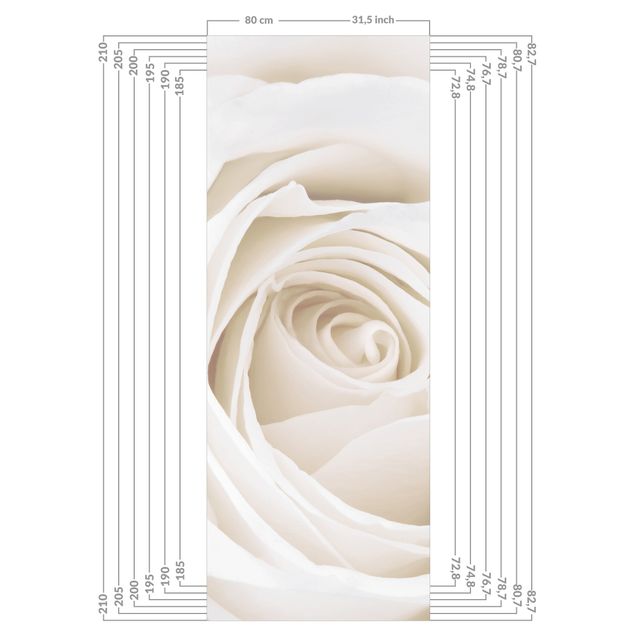 Rivestimento per doccia - Pretty White Rose