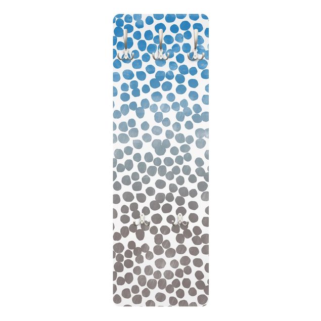 Appendiabiti - Dot pattern Blue Gray