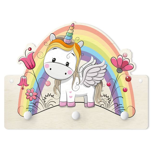 Appendiabiti per bambini - Unicorno arcobaleno