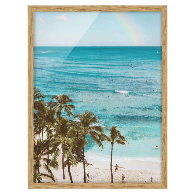 Poster con cornice - Arcobaleno in paradiso
