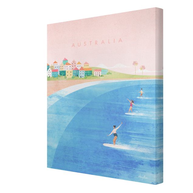 Stampa su tela - Poster di viaggio - Australia - Formato verticale 3:4