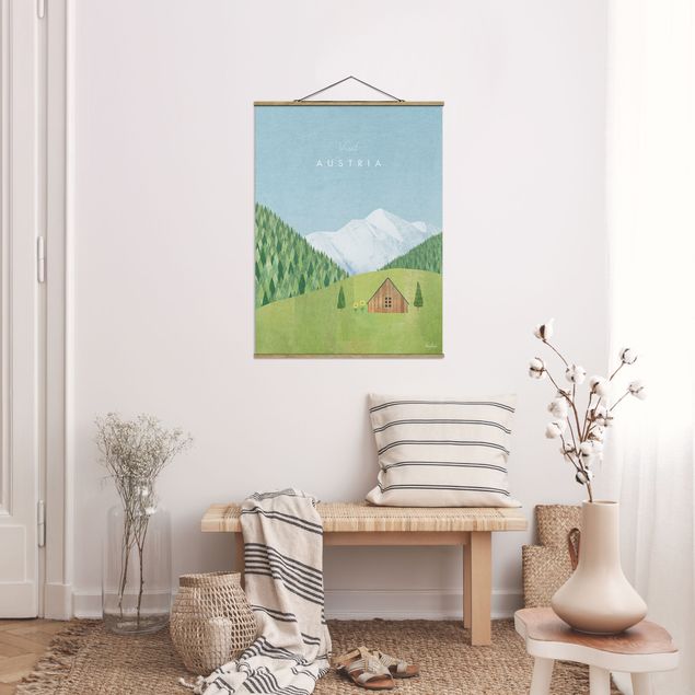 Foto su tessuto da parete con bastone - Poster di viaggio - Austria - Verticale 3:4
