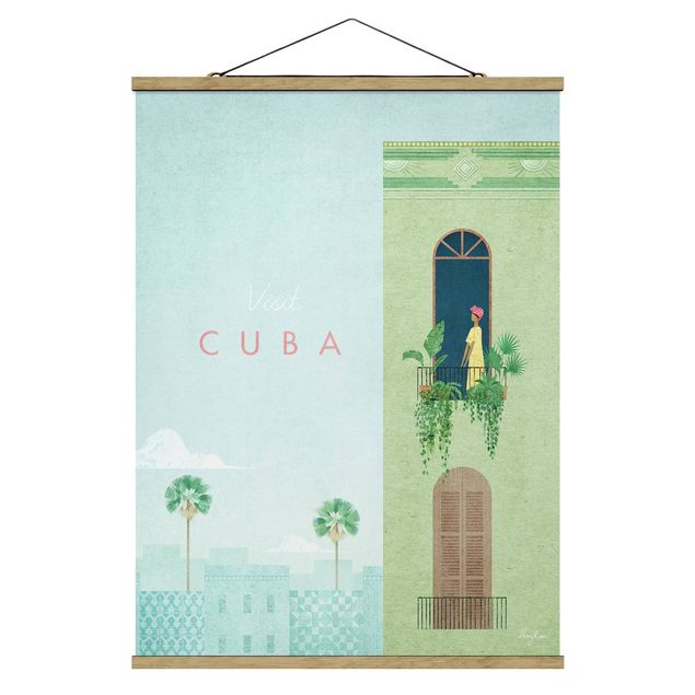 Foto su tessuto da parete con bastone - Poster di viaggio - Cuba - Verticale 3:4