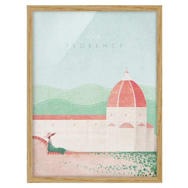 Poster con cornice - Poster di viaggio - Firenze