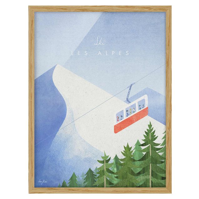 Poster con cornice - Poster di viaggio - Alpi