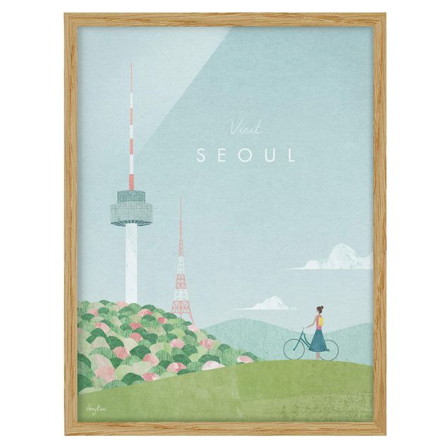 Poster con cornice - Poster di viaggio - Seul