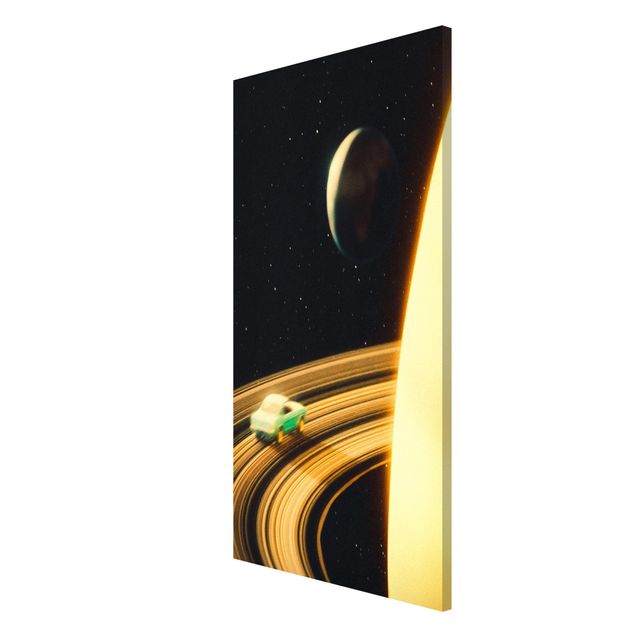 Lavagna magnetica - Collage retrò - Saturn Highway - Formato verticale 3:4
