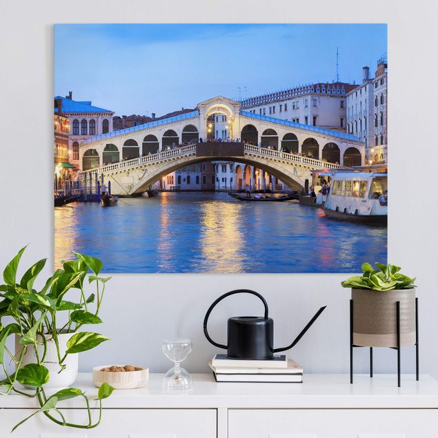 Quadri tela Italia Ponte di Rialto a Venezia