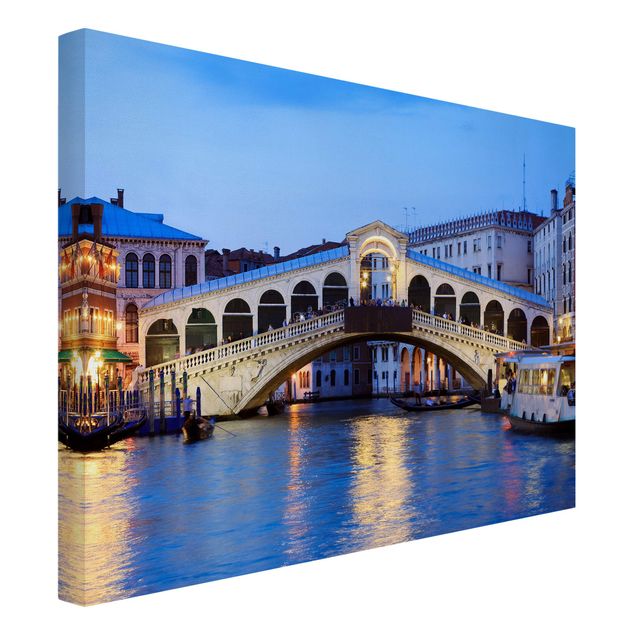 Stampe su tela Ponte di Rialto a Venezia