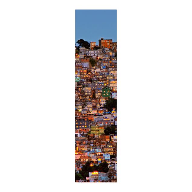 set tende a pannello Rio De Janeiro Favela tramonto