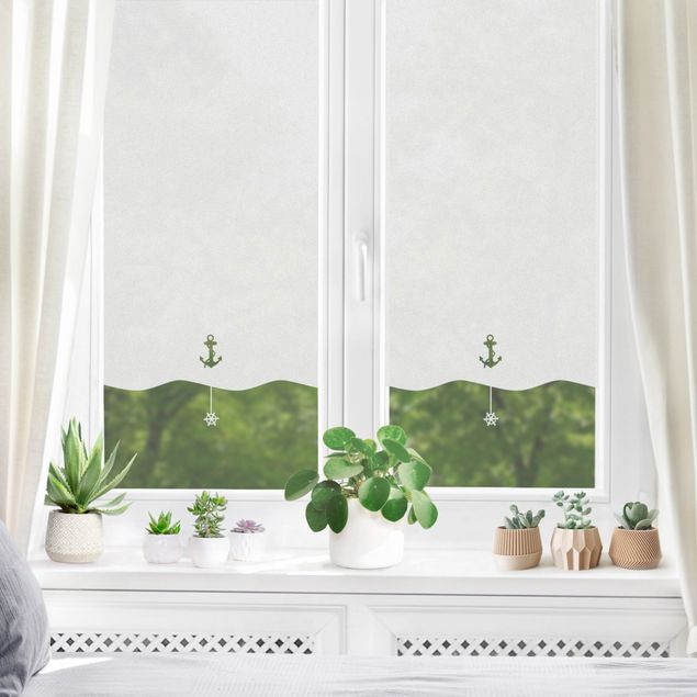 Pellicola per vetri colorata Pellicola privacy per finestre - Ancora