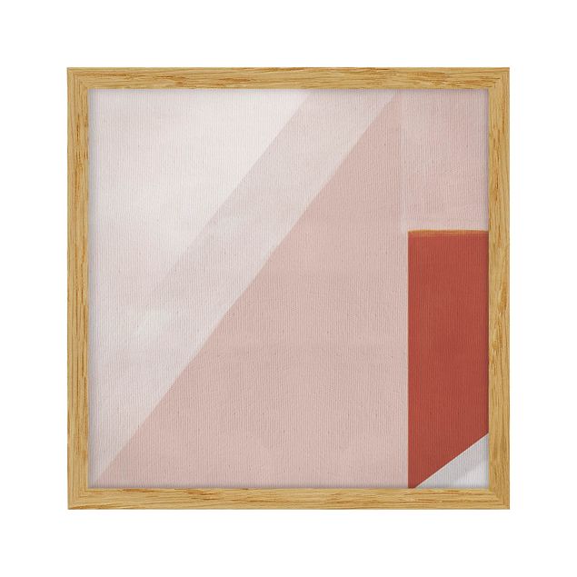 Poster con cornice - Geometria rosa