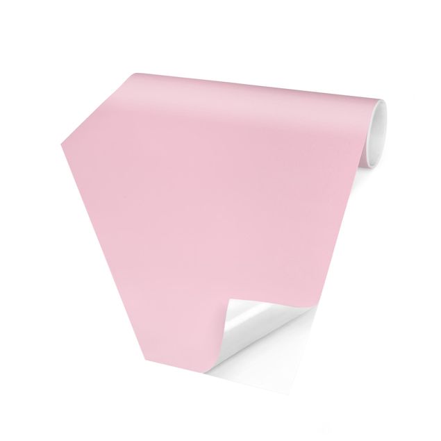 Carta da parati esagonale adesiva con disegni - Rosé